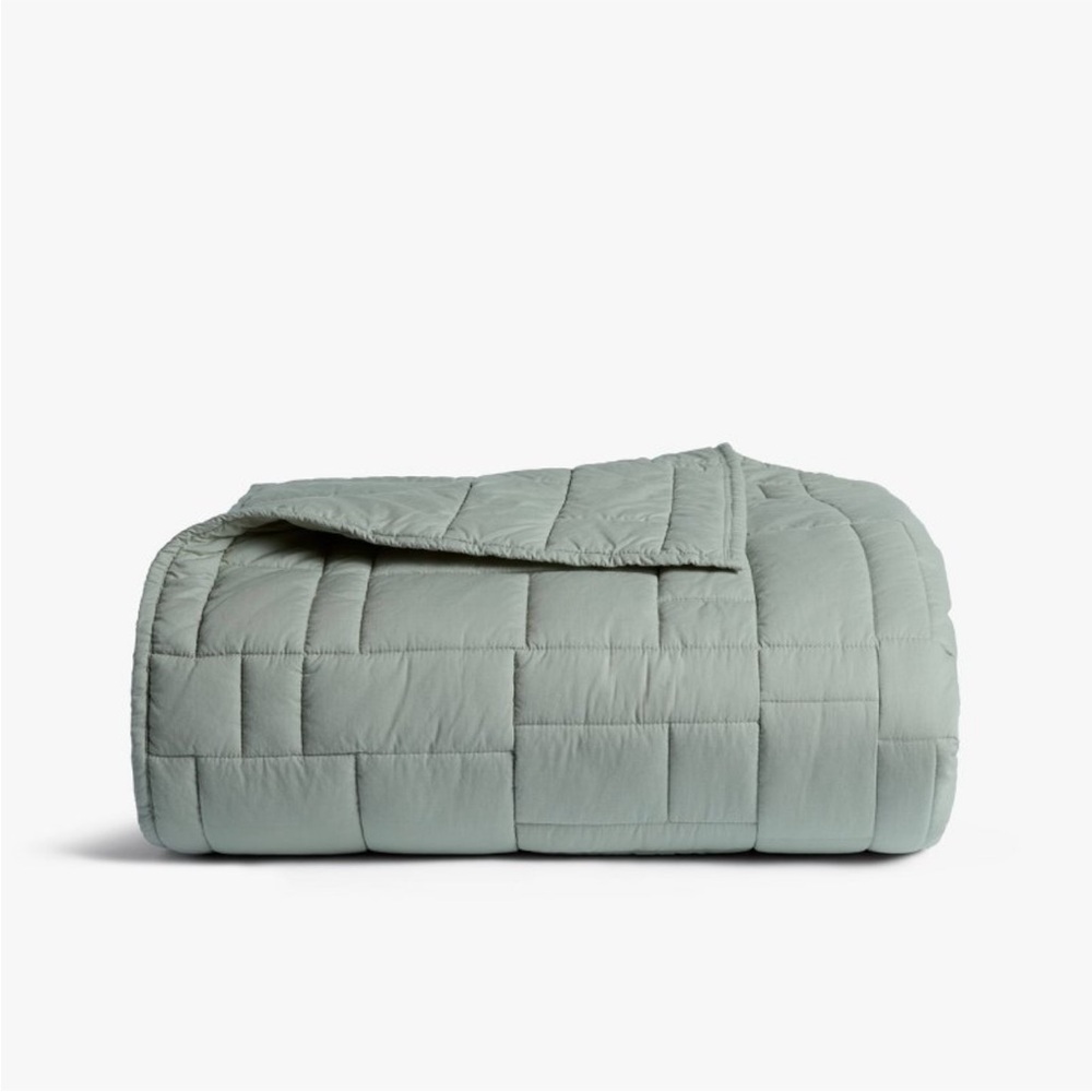 King/California King Cozy Block Quilt Jade
- Parachute